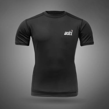 Pulse Line Men’s Short Sleeve Rash Guard – Black Solids