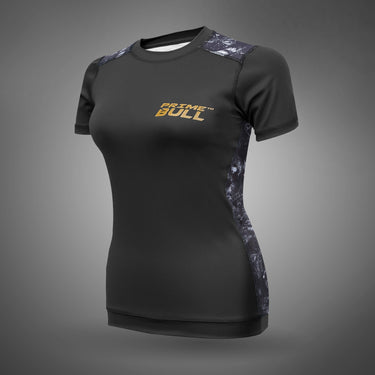 SheForce Sublimated Women's Rash guard- Black