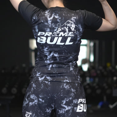 SheForce Sublimated Women's Rash guard- Black